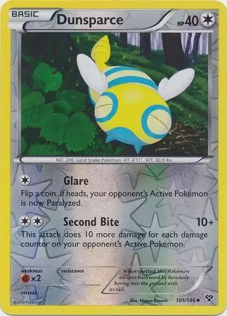 XY Dunsparce #101/146 reverse holo